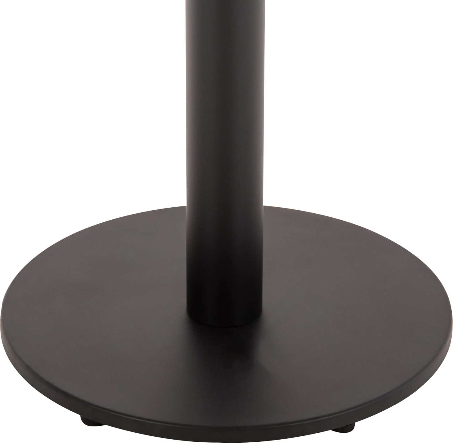 Okrogla aluminijasta osnova za mizo FH476.01 v mat črni barvi 48x48cm križ Φ45Χ73Hcm