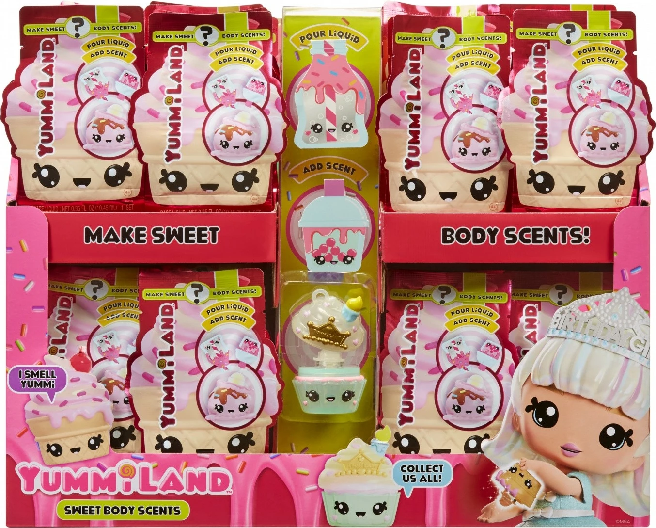 Set figuric Body Scent Yummiland Num Noms, MGA, 24 kosov, iz plastike, za dekleta