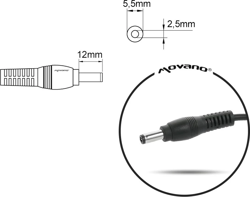 Polnilec za prenosnik 19 V 3,95 A, za HP, Asus, mitsu