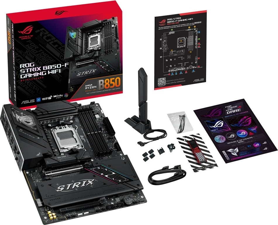 Matična plošča ASUS ROG STRIX B850-F GAMING, Socket AM5, ATX, črna
