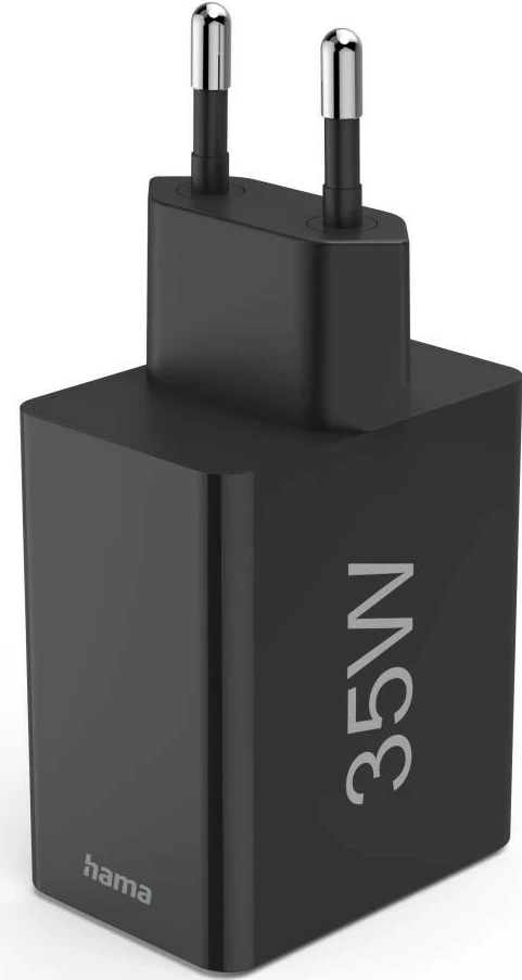 Univerzalni stenski polnilec 35 W PD/QC, 1x USB-C, 3x USB-A, črn — Hama