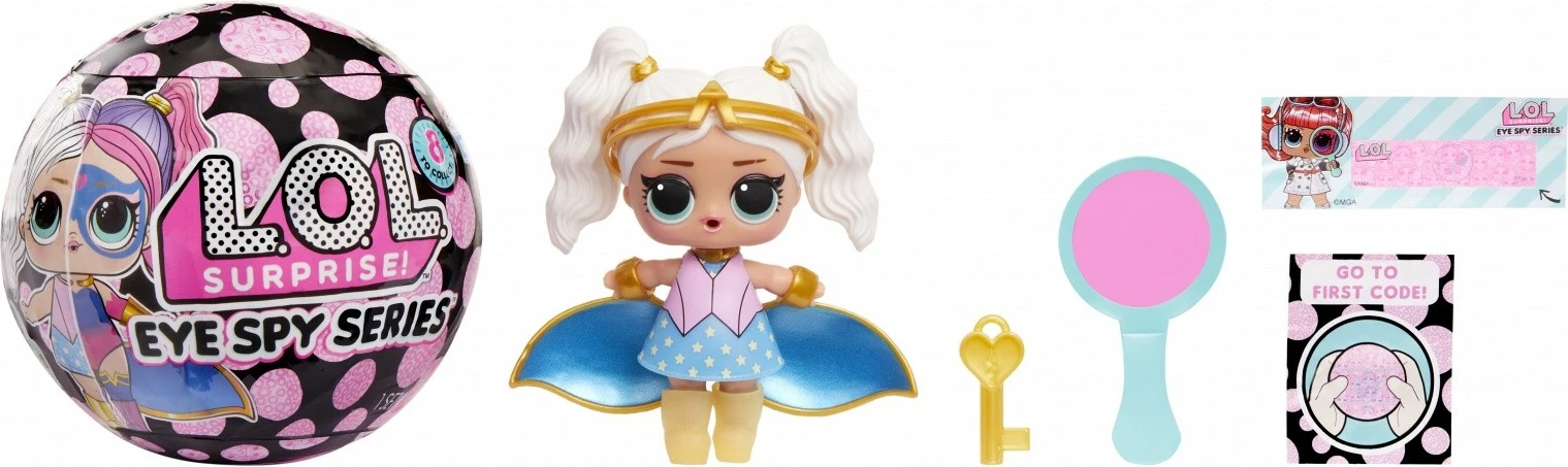 Presenečevalna igrača L.O.L. Surprise Eye Spy Mix lutka, MGA, 542629-EUC, plastika, za deklice, različne barve