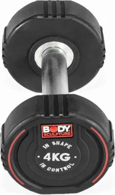 Dumbbell iz TPU za moške in ženske, Body Sculpture, črn