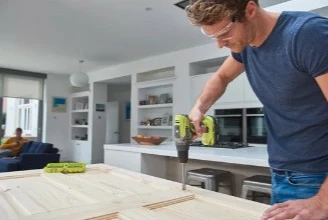 Akumulatorski vrtalnik‑vijač, Ryobi R18DD3-0, 18 V, brez baterije, zelen