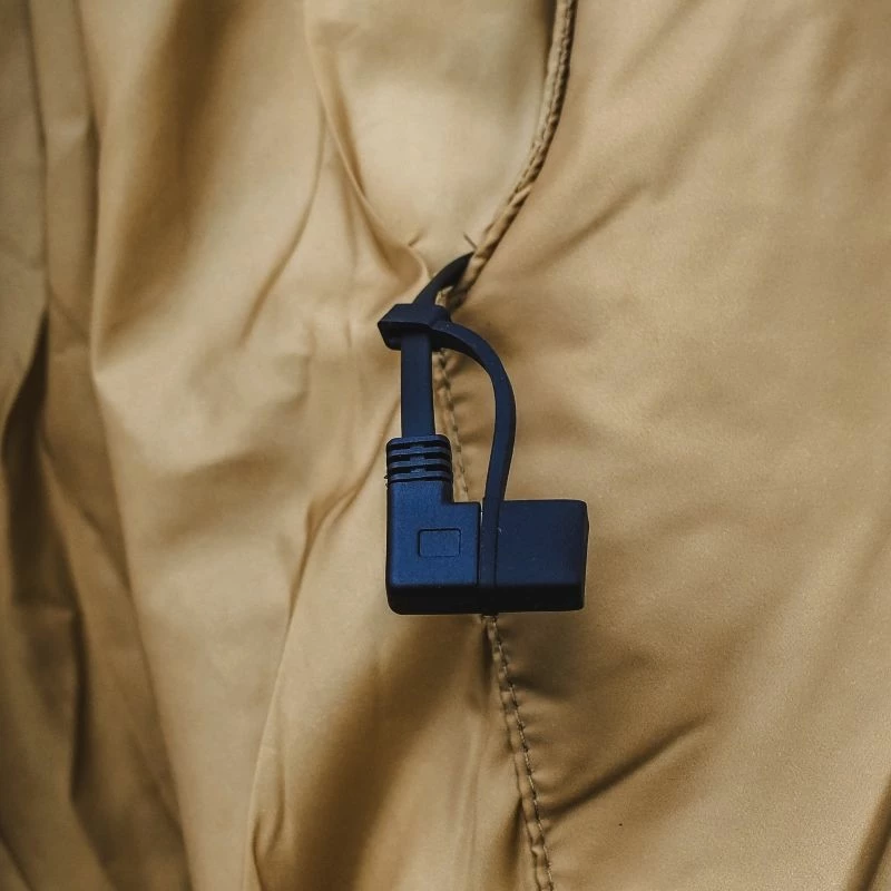 Pončo z ogrevalnim panelom Offlander, rjav