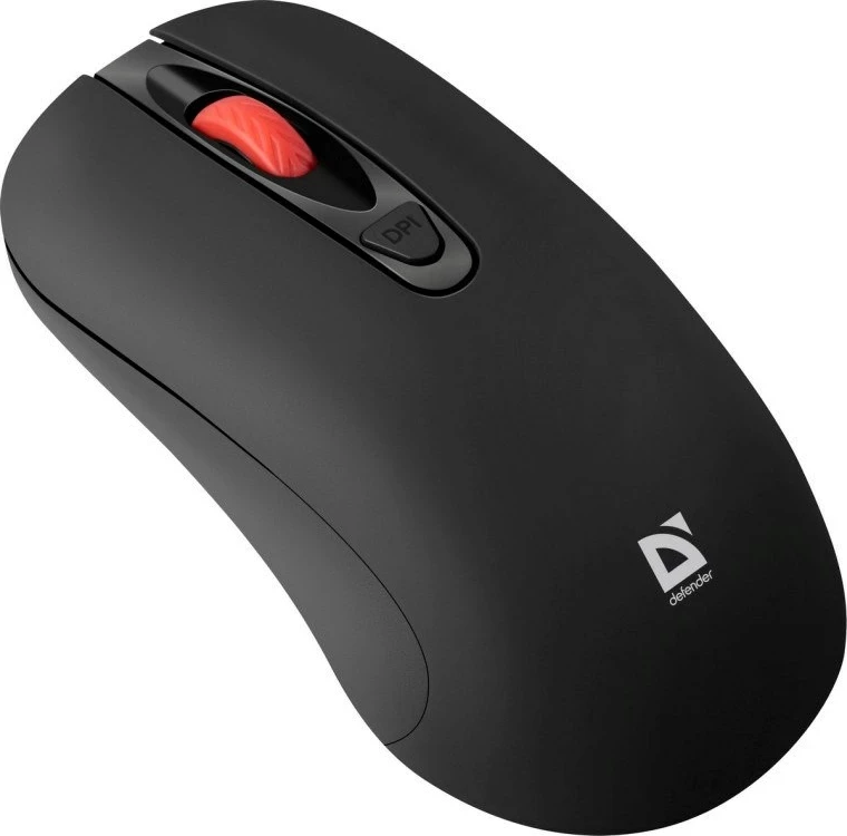 Brezžični tiho miš Defender Nexus MS-195 RF, črna