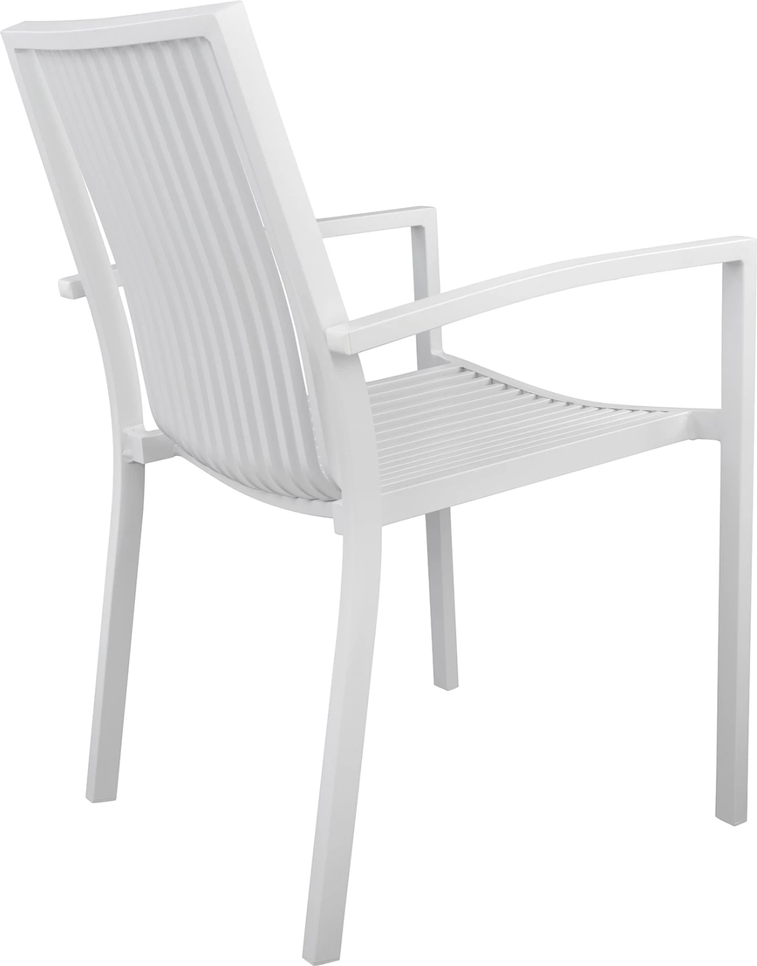 Aluminijasti naslanjač BRONCA bel FH5130.01 54,2x59x83,5 cm