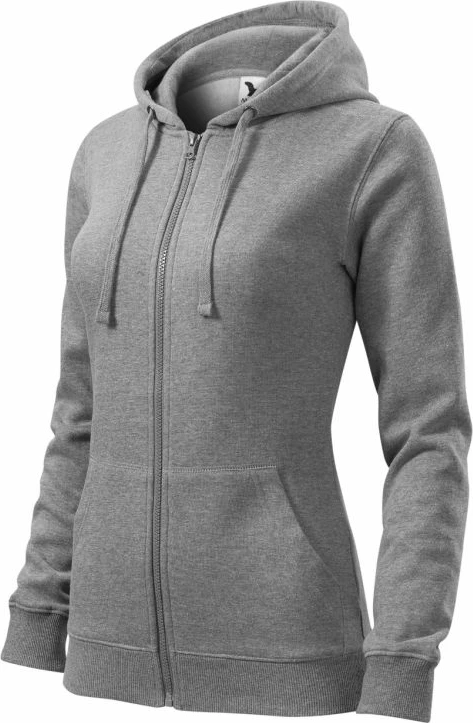 Duks z zadrgo za ženske Malfini, siv