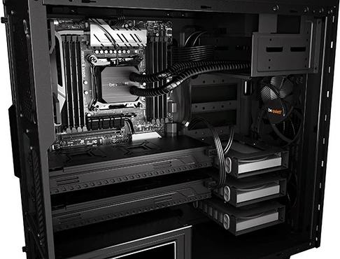 Ohišje PURE BASE 600 Silver BG022, Be quiet!, Midi Tower, črno/srebrno