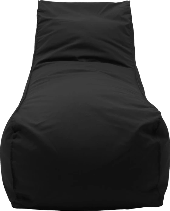 Lounge sedežna vreča, vodoodporen material, črna, 60x150x40 cm, Lara