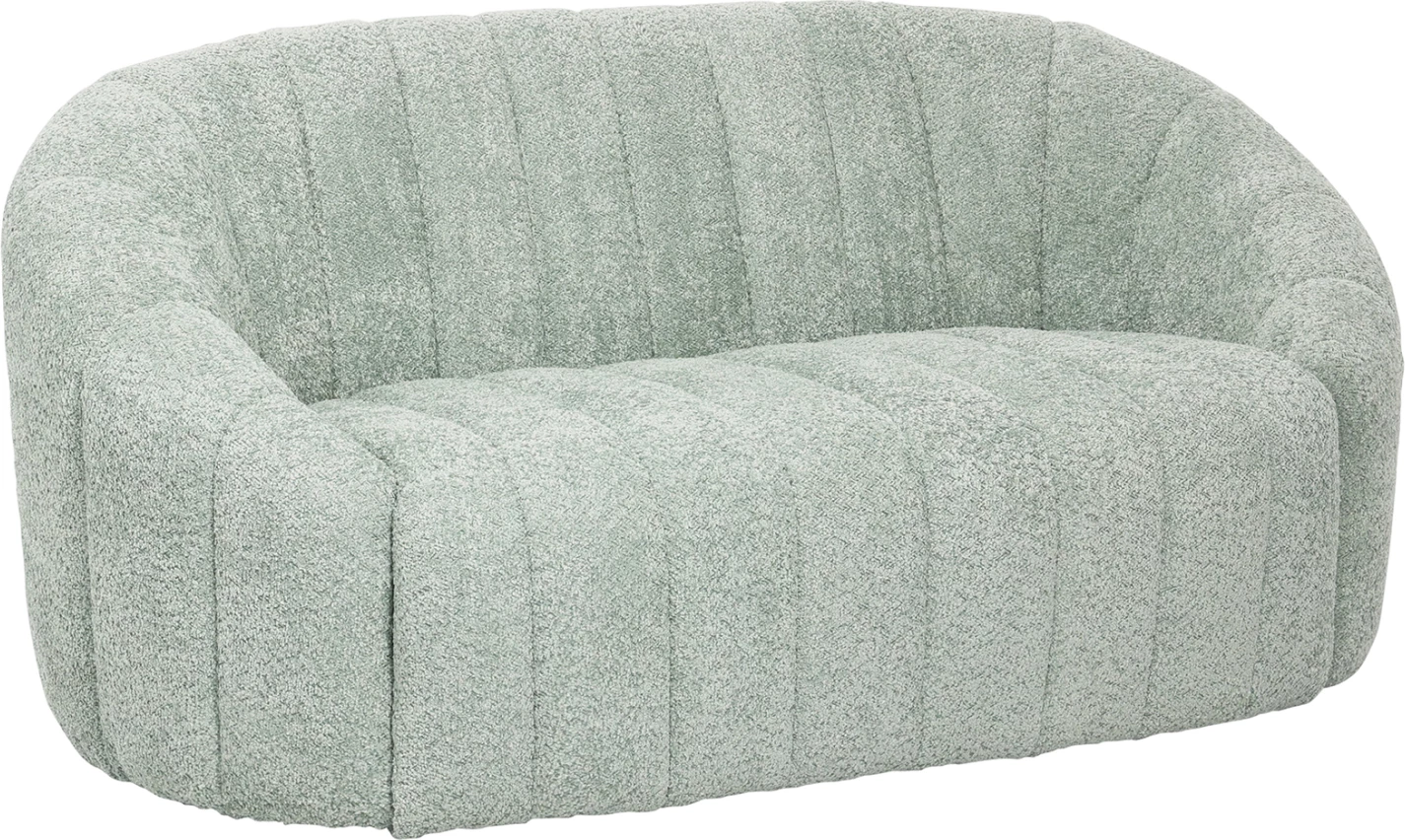 Dvosed kavč MOBY FH9595.05 v pistacija zeleni barvi boucle tkanina 148x83x66H cm