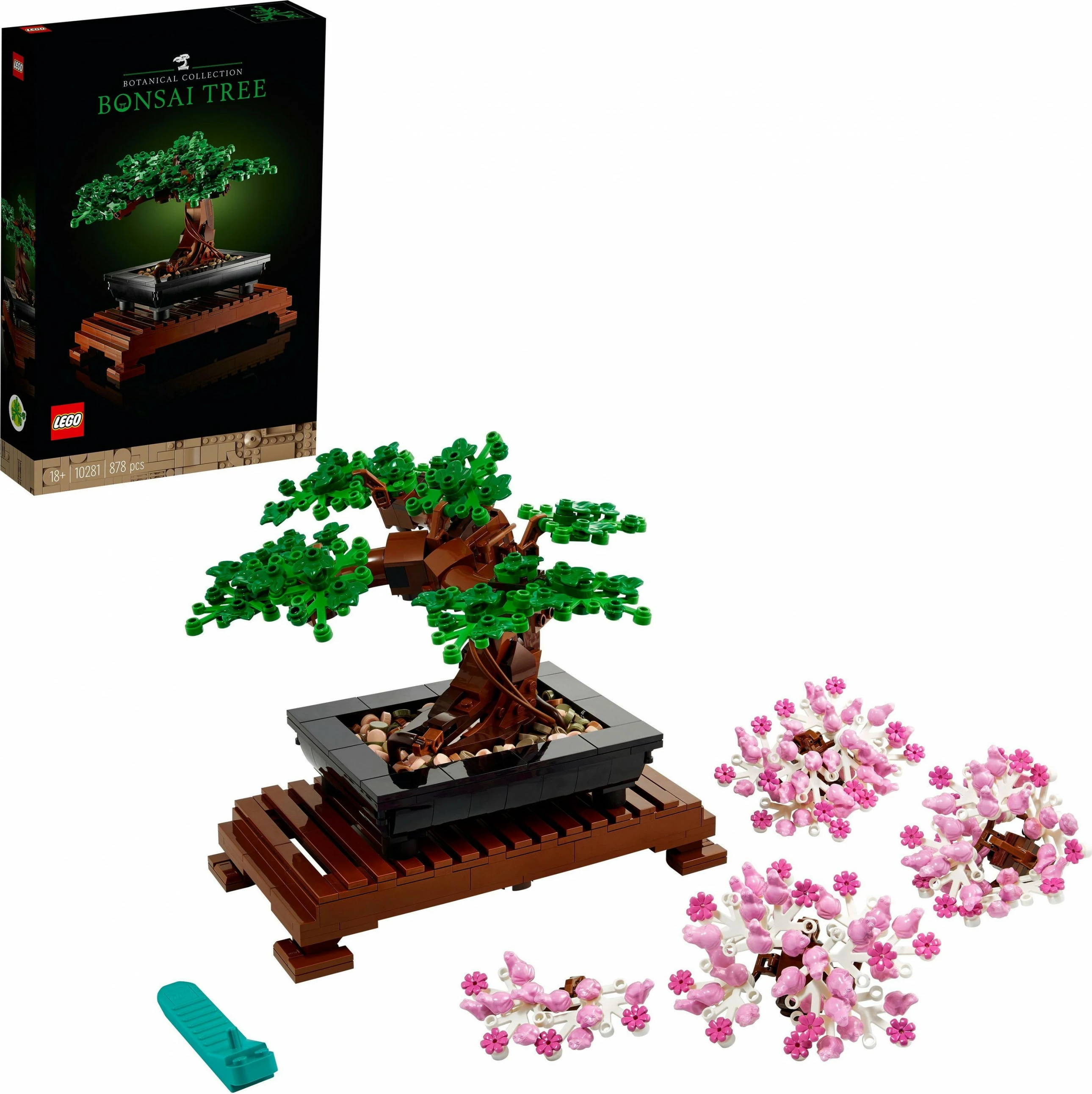 Set za izdelavo bonsaja LEGO Creator Expert, 878 kosov, plastika, večbarven