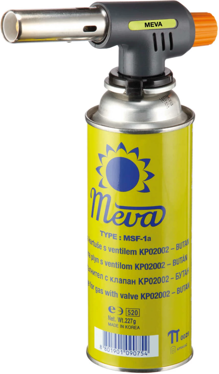 Kuhinjski plinski gorilnik za creme brulée Meva KP01006, 1 kW, brez kartuše