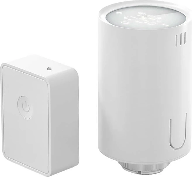 Pametna termostatska ventil Meross MTS150HHK Starter Kit, z vmesnikom, bela