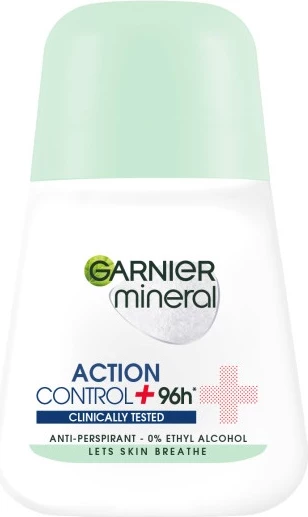 Deodorant roll-on proti potenju in neprijetnim vonjavam Garnier Mineral Action Control+, 50 ml
