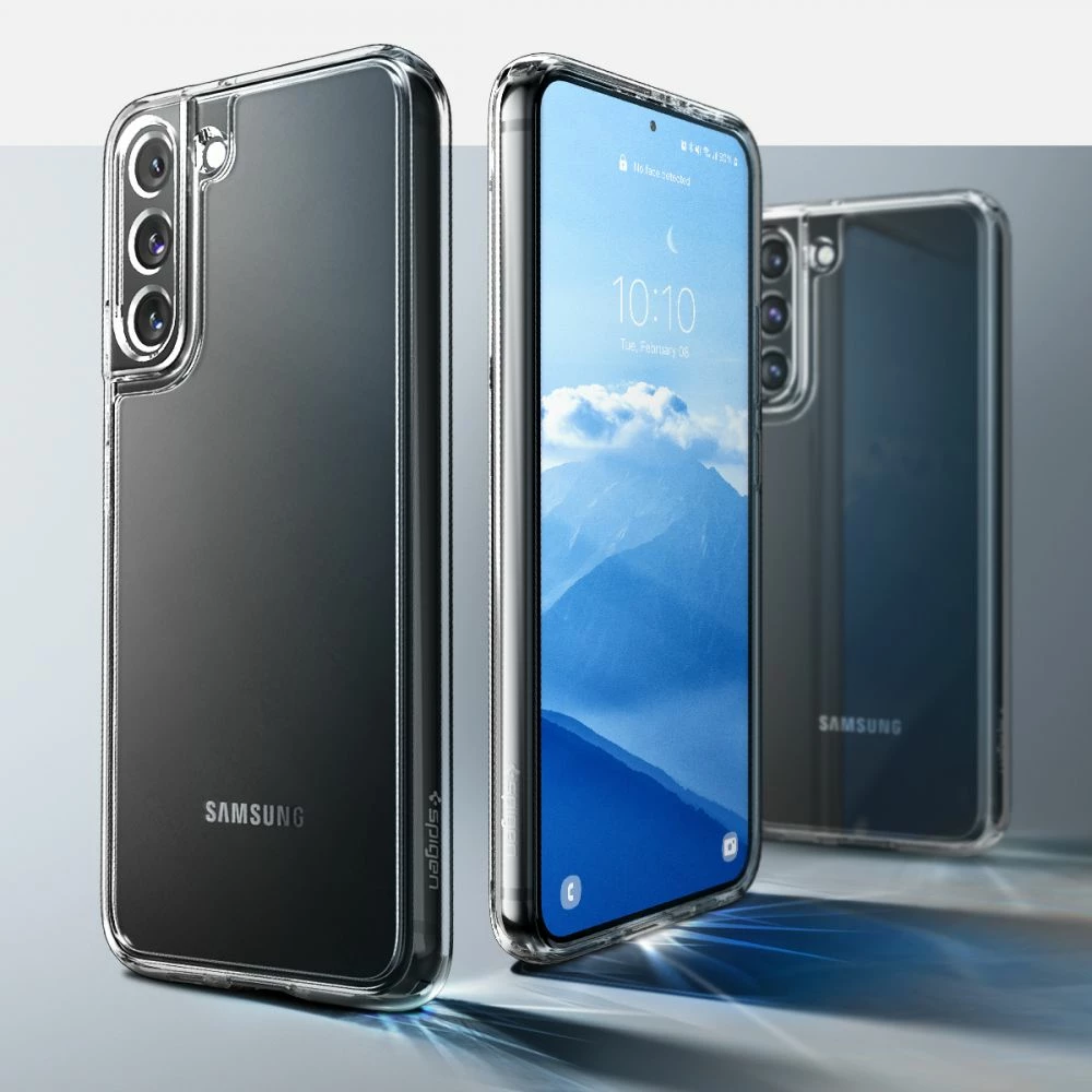 Ovitek za telefon Spigen Ultra Hybrid za Samsung Galaxy S22, prozoren