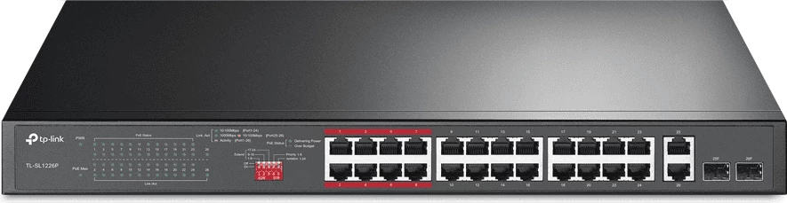 Stikalo, poslovni model z več priključki TP-Link TL-SL1226P, črn