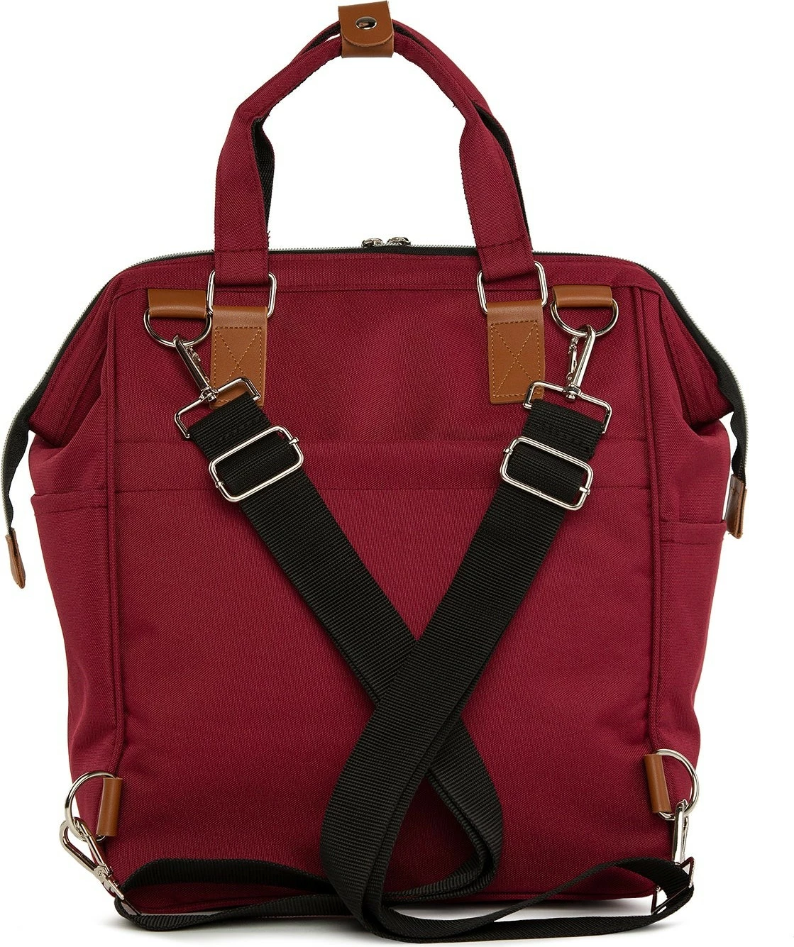 Torba za plenice, Zoozie Bags, temno rdeča, 30 x 38 x 19 cm