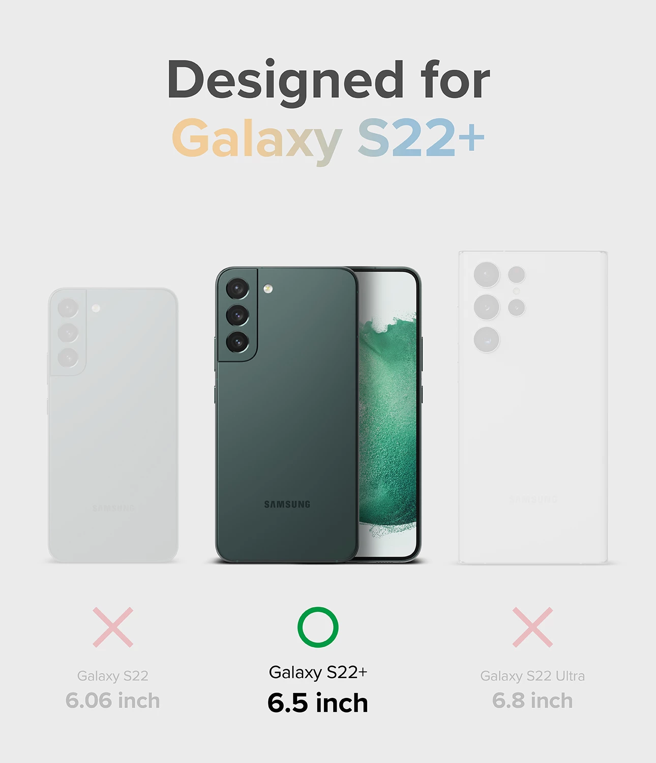 Ovitek Ringke Fusion Design za Samsung Galaxy S22+, F593R89, prosojen/Seoul
