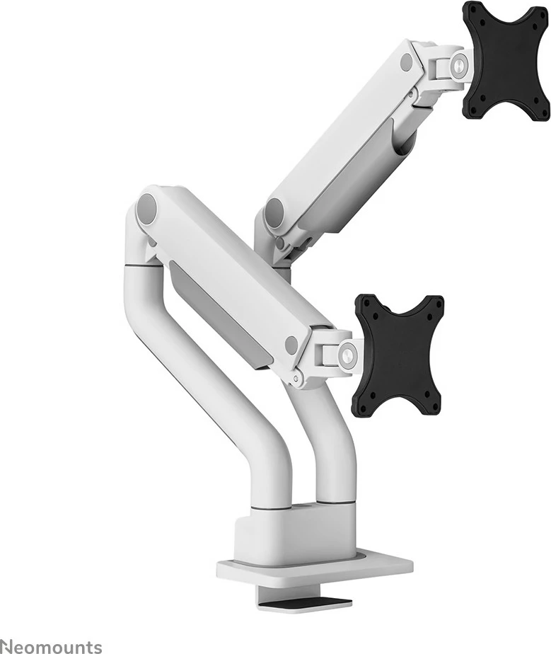 Namizni nosilec za dva monitorja, Neomounts DS70S-950WH2, Clamp/Grommet, 18 kg, 43,2 cm (17"), 88,9 cm (35"), 100 x 100 mm, bel