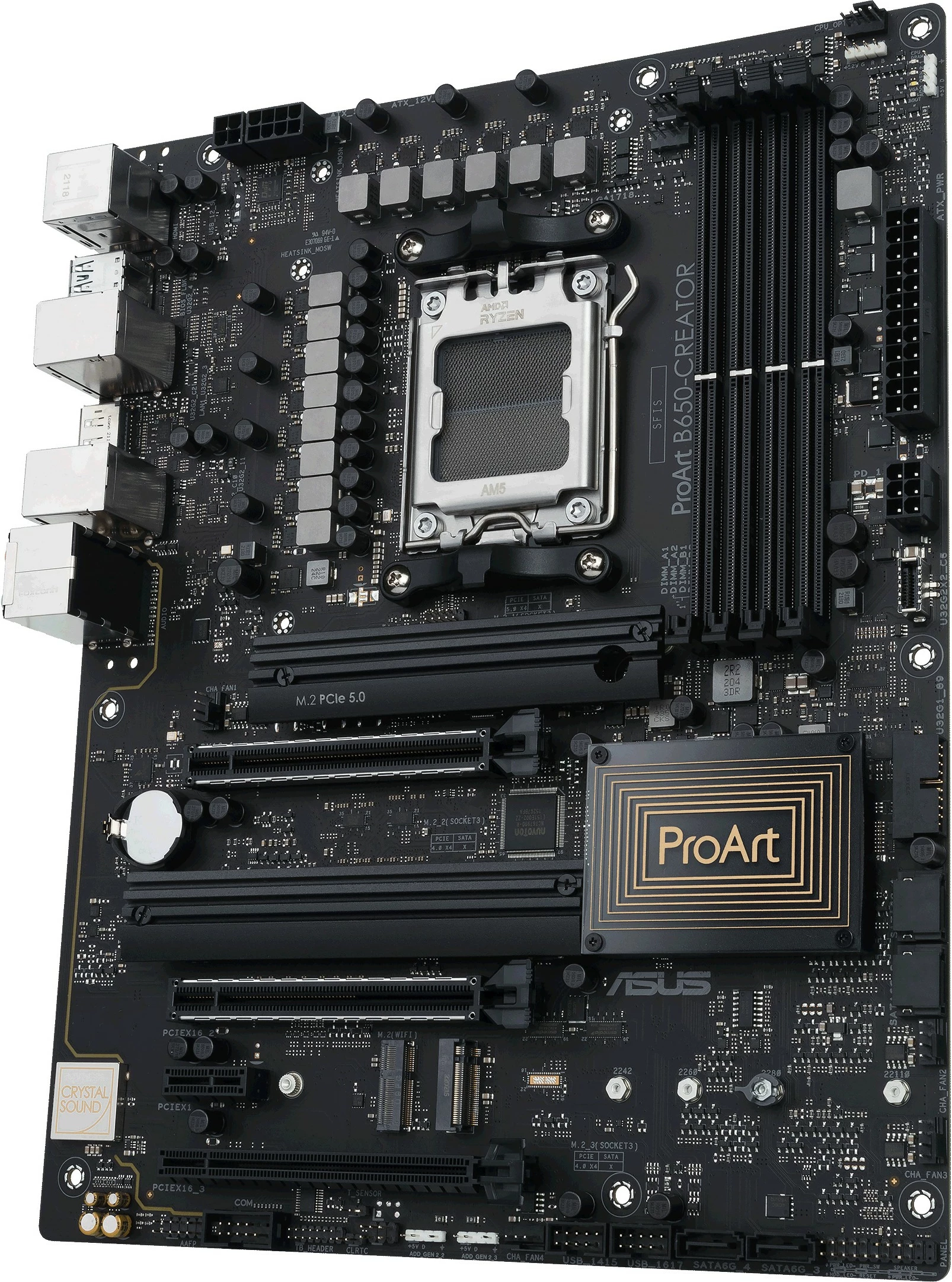 Napredna matična plošča ProArt B650-Creator ASUS, AMD Socket AM5, DDR5-SDRAM, 128 GB