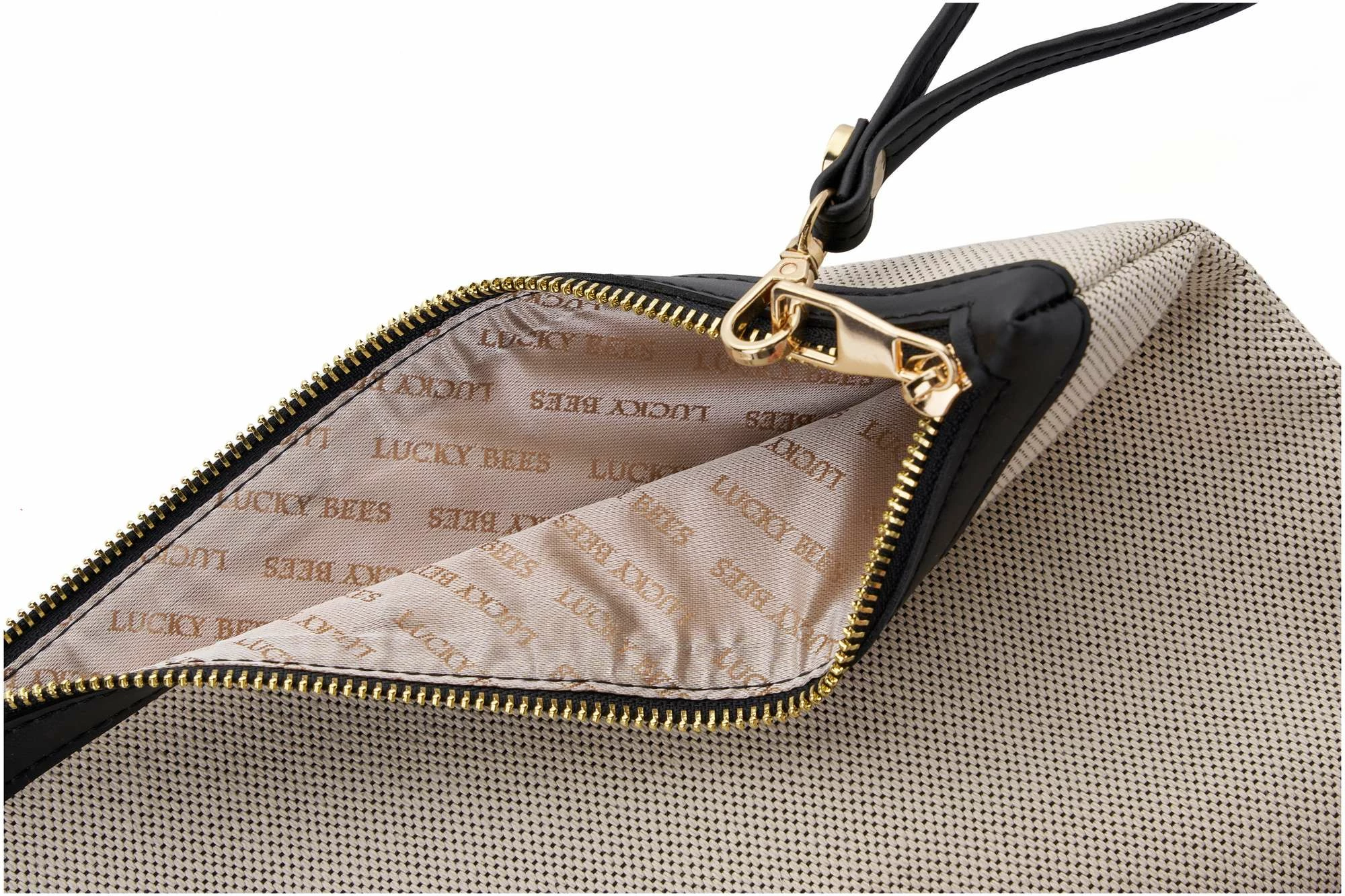 Torba za roko Lucky Bees Clara, črna