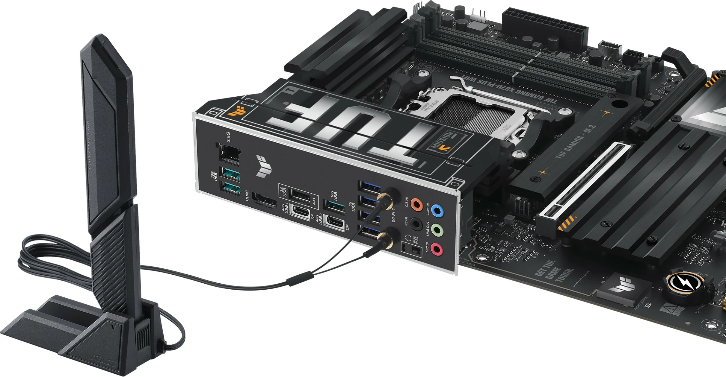 Matična plošča ASUS TUF GAMING X870-PLUS WIFI, Socket AM5, DDR5-SDRAM, 192 GB
