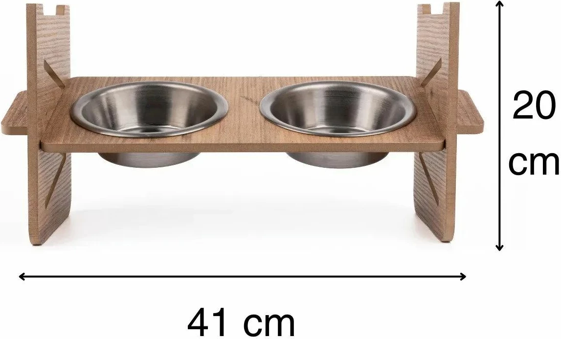 Dvojna posoda za hrano za živali Paws & Whiskers Apvm5