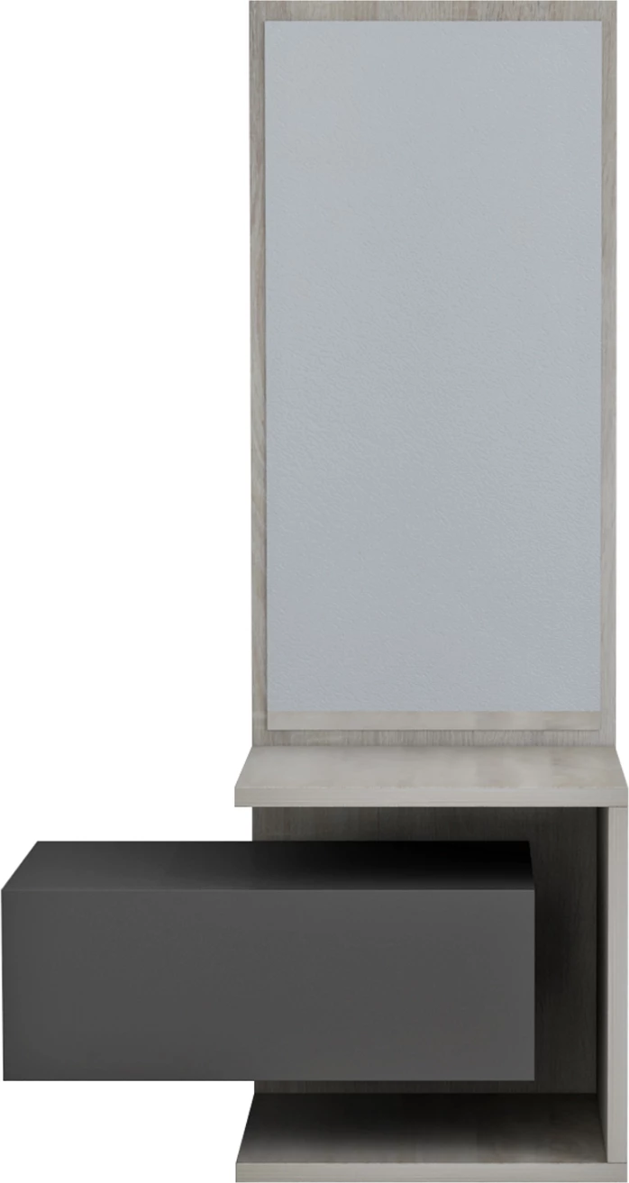 Pohištvo za predsobo z ogledalom MEARA FH8984.11 melamin v sonoma-sivi 49,1x31,3x90Hcm