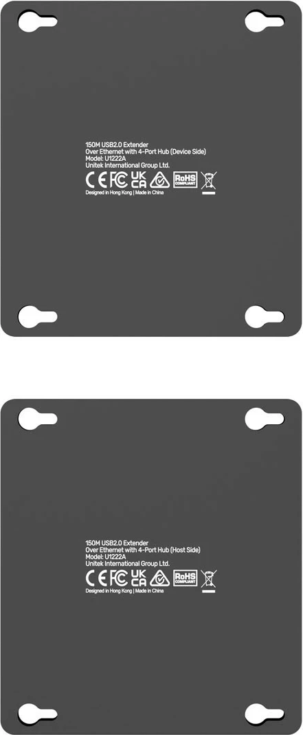 Razširjevalnik USB-C v 4× USB-A, Ethernet, 150 m, 480 Mbps Unitek