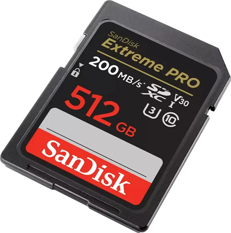 Kartica za pomnilnik SanDisk Extreme PRO 512 GB SDXC, Class 10, črna