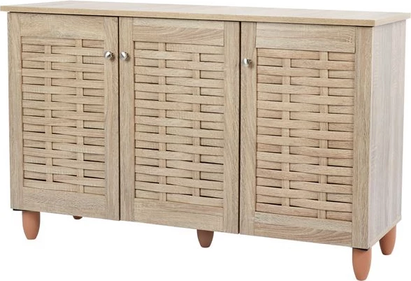 Lesena omarica za čevlje s 3 vrati FH2211.02 Sonama 114x34x68