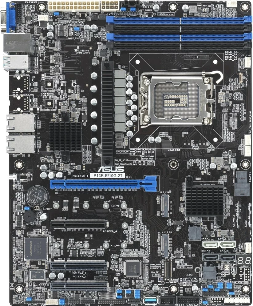 Maticna plošča ASUS P13R-E/10G-2T, LGA1700, Intel Xeon E-24XX, ATX, 128GB, 2x10GbE