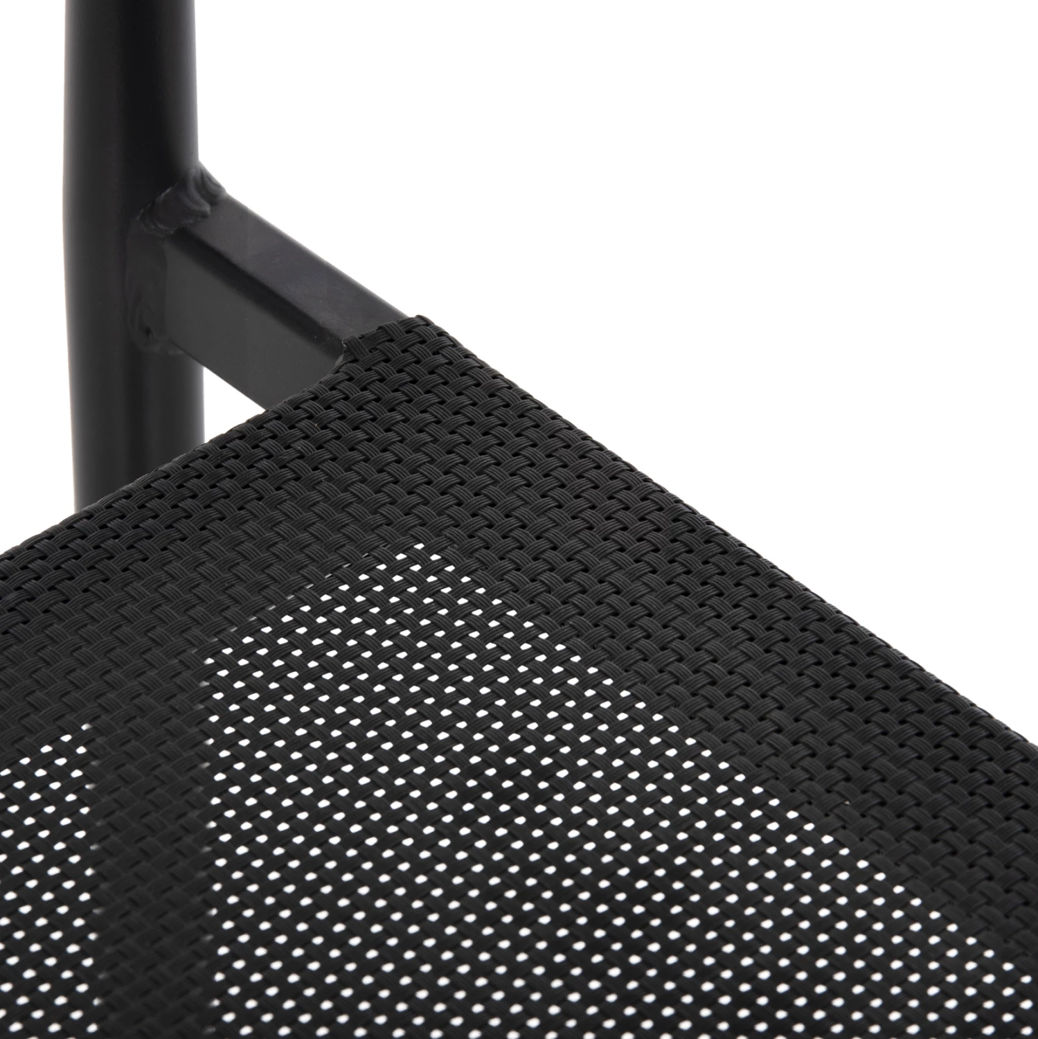 Naslanjač Serly FH6052.02, črn aluminij - črna textilena, 56x61x74,5H cm