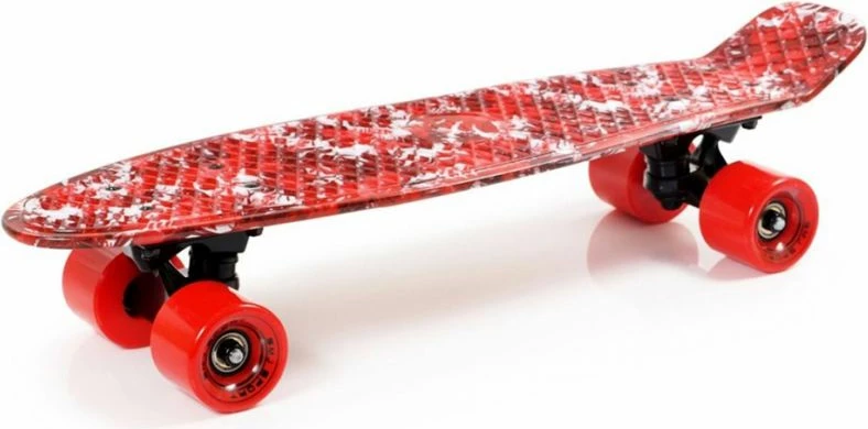 Skateboard, rdeč Yakimasport — za moške, ženske in otroke
