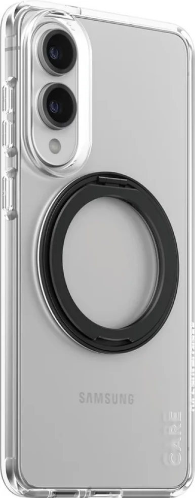 Ovitek s stojalom in Qi za Samsung Galaxy S25 Edge, PanzerGlass CARE, prozoren