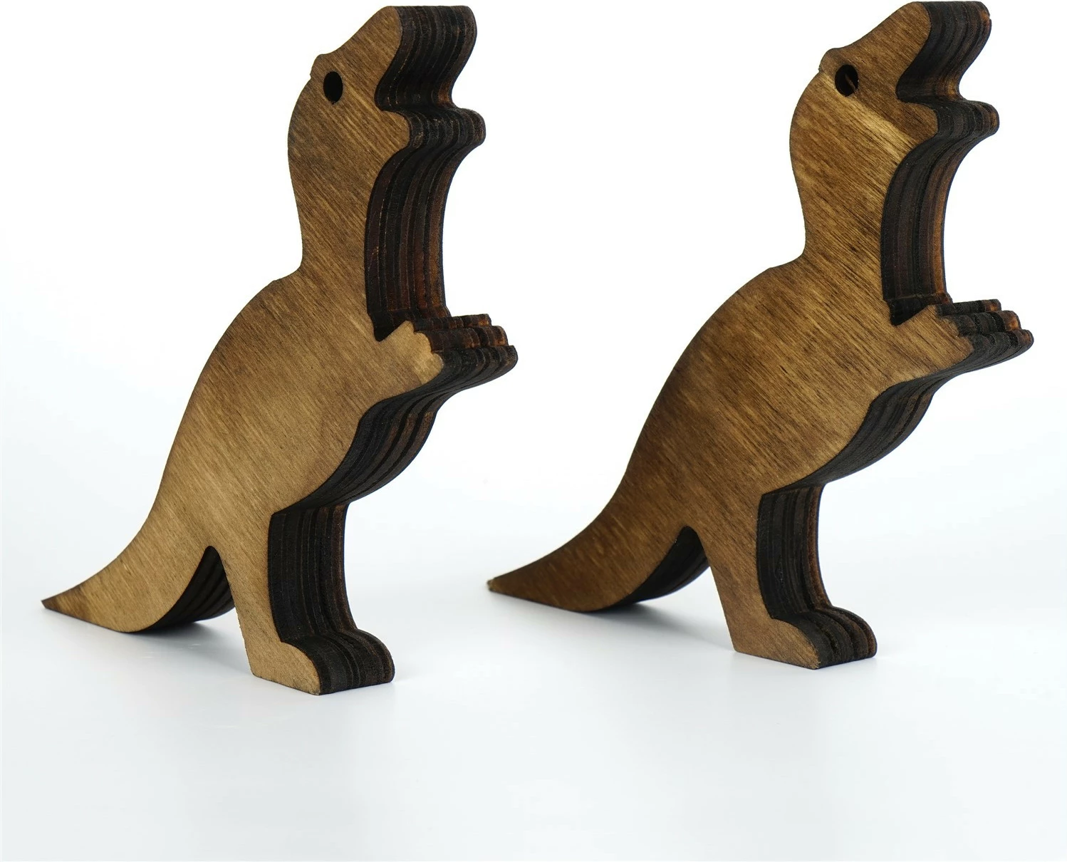 Ustavljalec vrat iz lesa, bronaste barve, dizajn Aberto, MEH150, 13 x 2 x 15 cm (2 kosa)