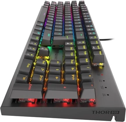 Mekanačna igralna tipkovnica Genesis Thor 303, RGB, črna