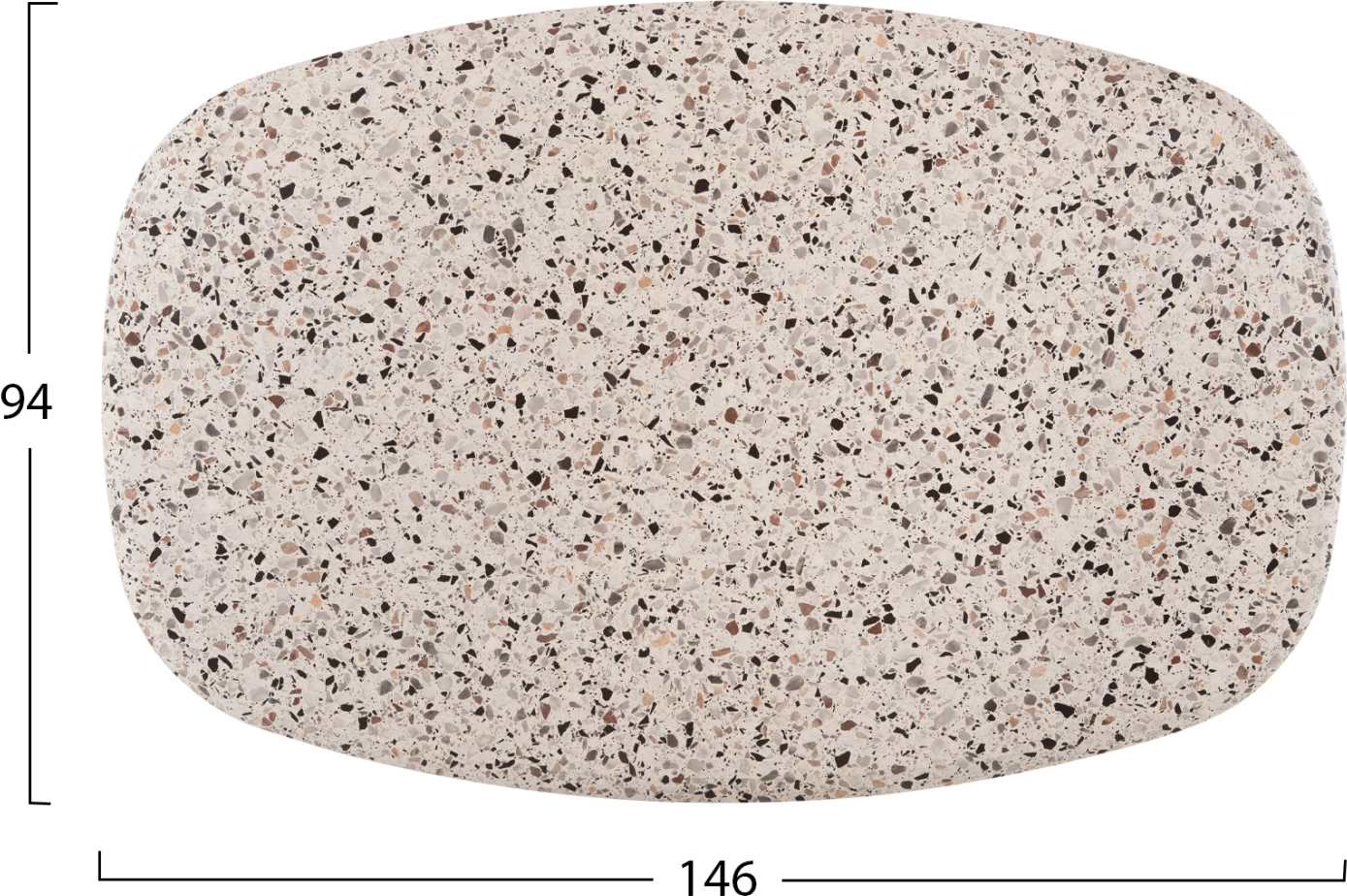 Profesionalna mizna plošča v barvi teraco FH5916.16 146x94 cm