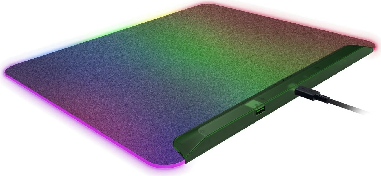 Podloga za miško z osvetlitvijo Razer Firefly V2 Pro, plastika, Phantom Green