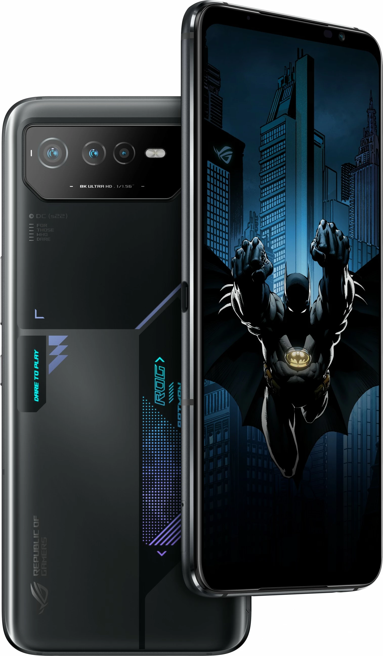 Mobilni telefon ROG Phone 6 BATMAN Edition ASUS, 12 GB, 256 GB, 50 MP, Android 12, črn