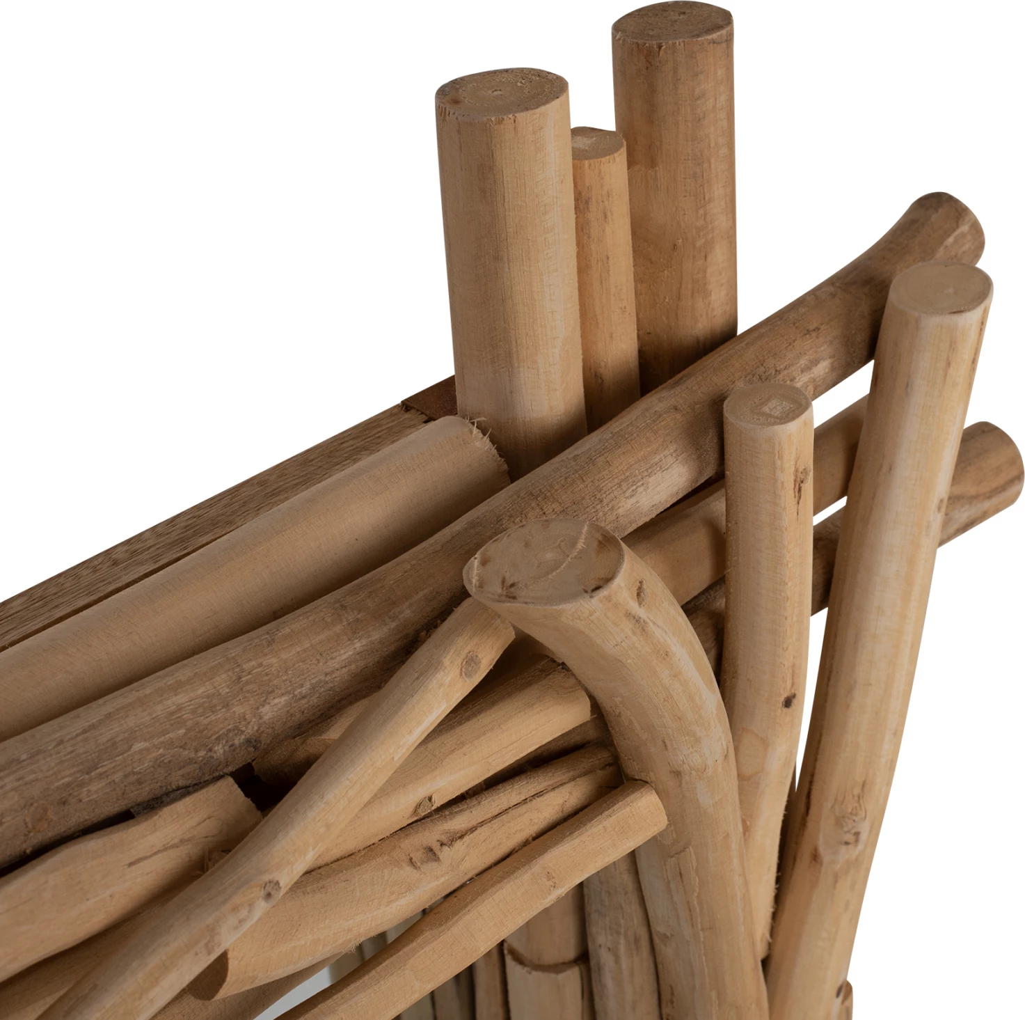 Ogledalo iz masivnih vej TEAK FH9372 naravno 100x80H