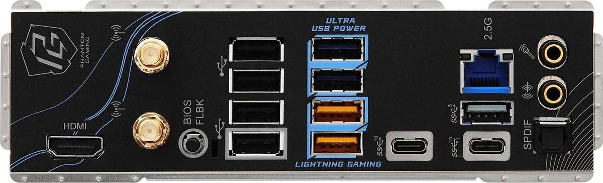 Plošča za matično ploščo Phantom Gaming B850 Riptide WiFi, ASRock, Socket AM5, ATX, črna