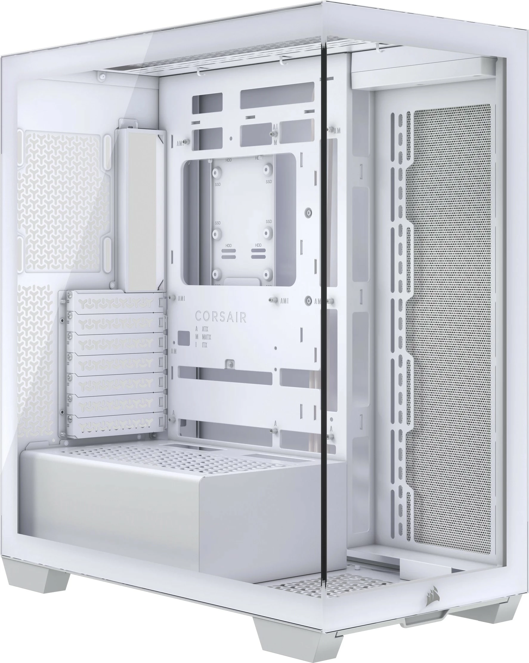 Računalniško ohišje Corsair 3500X, midi tower, ATX, belo