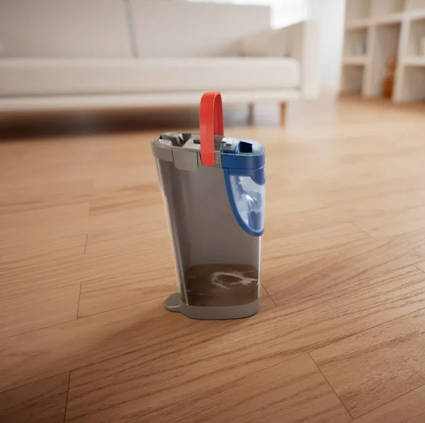 Ploski mop Vileda H2prO, mikrovlaken, črn