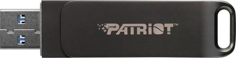 Flash pomnilnik, 64 GB, USB A+C, črn, Patriot Rage R550