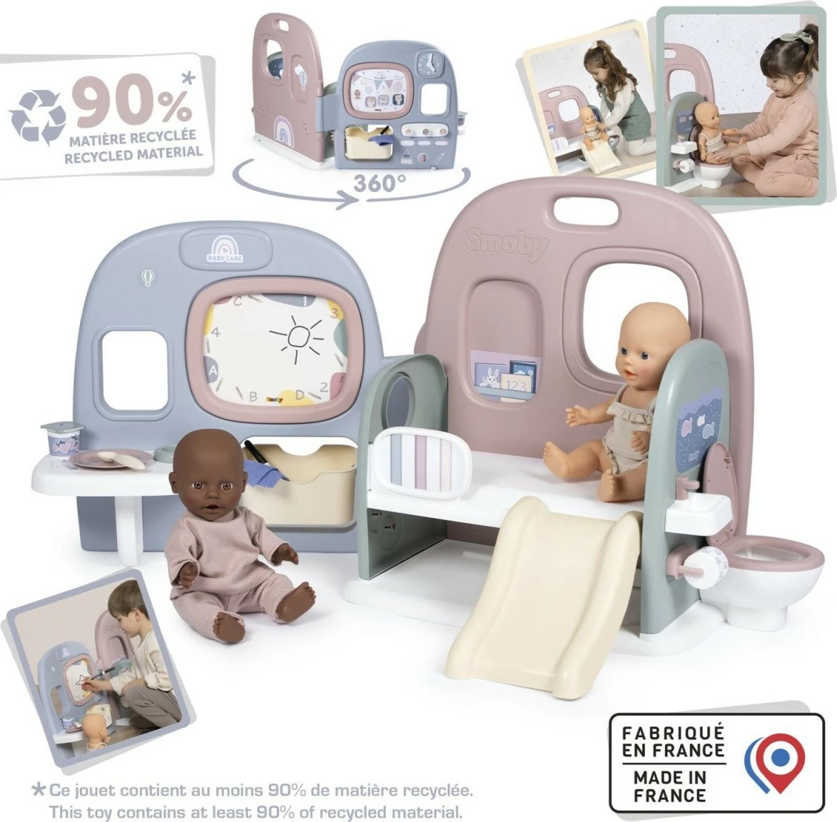 Igralni kotiček za lutke Smoby Baby Nurse 7600240308, plastika, večbarven