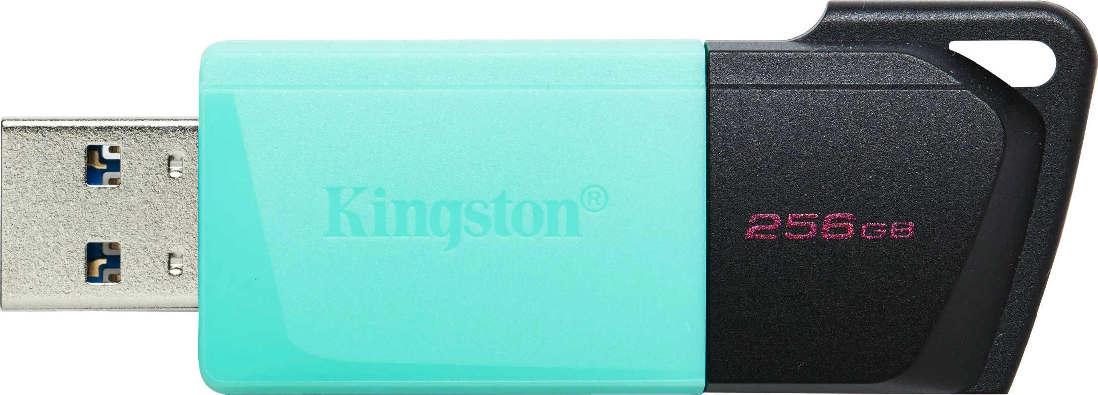 USB-pomnilnik 256GB, Kingston DataTraveler Exodia M, USB 3.2, črno/tirkizen