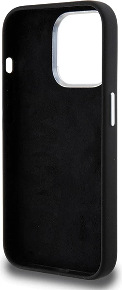 Ovitek iz tekočega silikona z MagSafe adijo BMW Signature za iPhone 15 Pro, črn