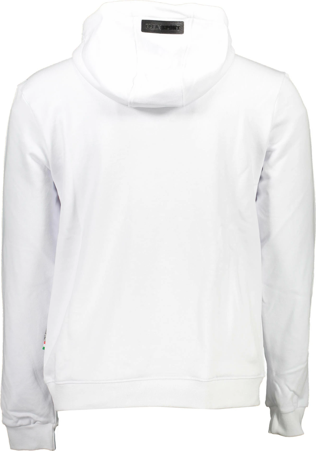 Pulover s kapuco za moške, bel, PLEIN SPORT